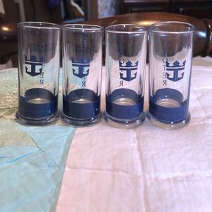 Shot Glasses, Set/4, Blue, Royal Caribbean Cruise, 🎉FINAL PRICE🎉